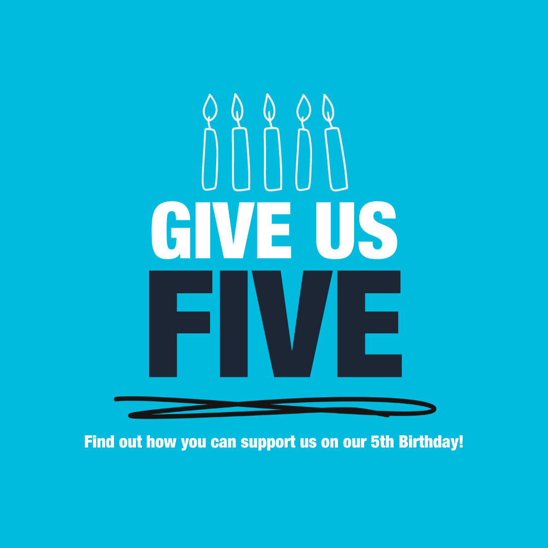 GIVE US 5 – Celebrate our 5th Birthday image